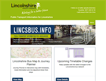 Tablet Screenshot of lincsbus.info